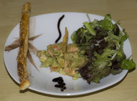 Salade mangue avocat crevette