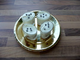Verrines chocolat blanc et framboises