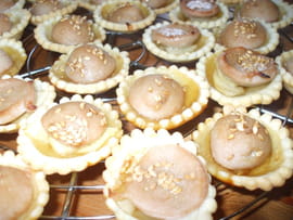 Mini tartelettes pommes boudin blanc