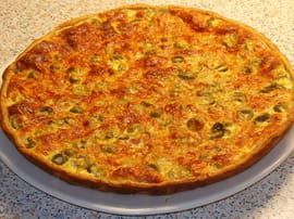 Quiche lardons-olives