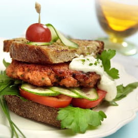 Burger de Saumon de Norv�ge