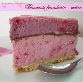 Bavarois framboise-m�re