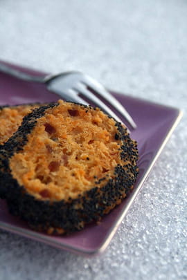 Diamants aux lardons et &agrave; la mimolette