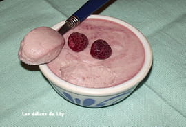 Mousse chocolat blanc-framboises