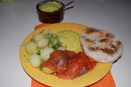Saumon marin� � la su�doise