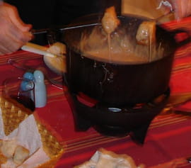 Fondue au fromage sans alcool