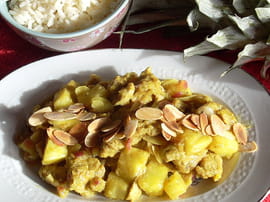 Curry de veau � l ananas frais