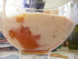 Bavarois de tomates au basilic