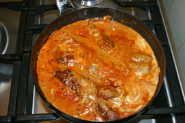 Queues de lotte aux �chalotes et au vin blanc