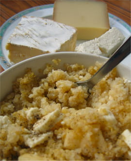 Gratin de quinoa jambon-fromage