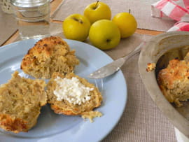 Scones grumeleux pomme-cardamome