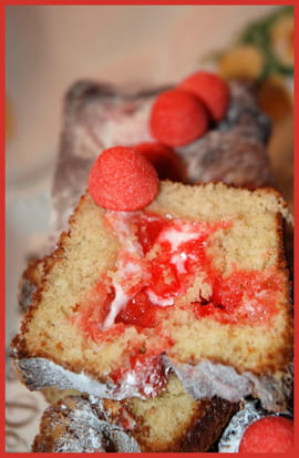 Cake aux fraises Tagada