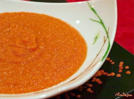 Soupe aux lentilles corail