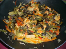 Riz au curry et aux crevettes