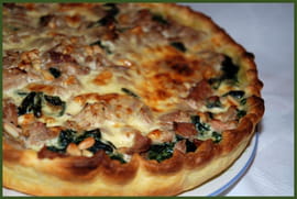 Tarte aux �pinards et au thon