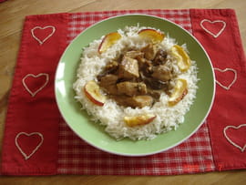 Saut� de porc aux c�pes et aux pommes