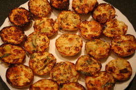 Bouch�es au saumon fum� et poireaux