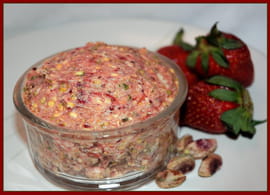 Beurre fraises-pistaches