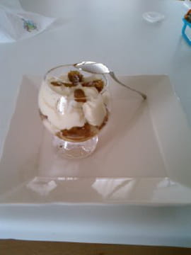 Duo d ananas confit et mascarpone