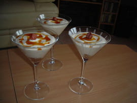 Verrines de mousses au Bailey s