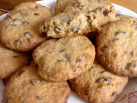 Cookies moelleux avoine, chocolat et banane