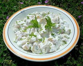 Salade de pommes de terre � la menthe