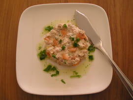 Tartare de saumon � la rucola