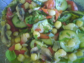 Salade de pois chiches � la proven�ale