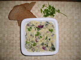 Po�l�e de courgettes au gouda