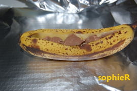Papillotes de banane au chocolat