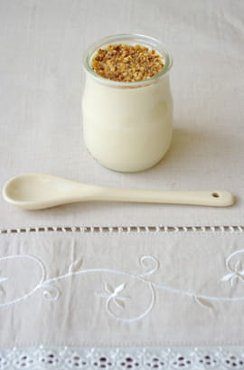 Yaourts au pralin et sirop d �rable