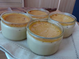 Petits pots de cr�me au caf�