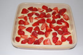Tiramisu aux fraises et zestes de citron