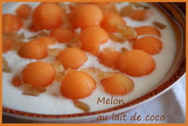 Melon au lait de coco