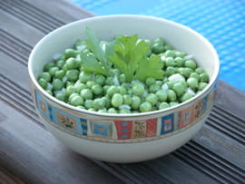 Salade de petits pois frais