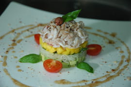 Crabe en salade d Asie