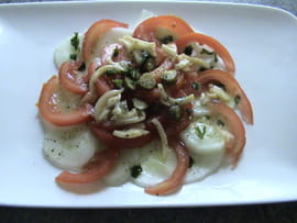 Salade tomates concombres