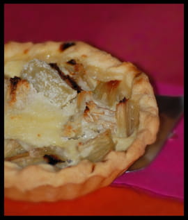 Tartelette rhubarbe et noix de coco