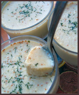 Verrines roquefort-figue