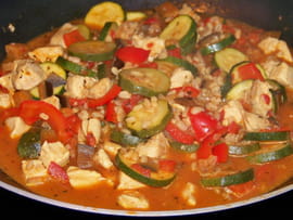 Poulet au bl� � l espagnole