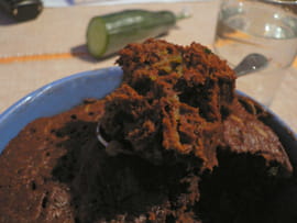 G�teau choco-concombre au micro-ondes