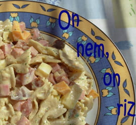Salade de farfalles au curry