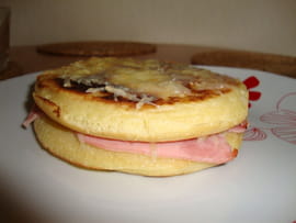 Double blinis au jambon