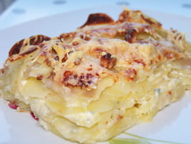 Gratin de pommes de terre au bleu