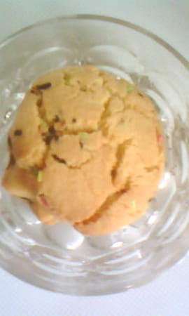 Cookies au vermicelles multicolore