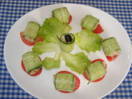 Sushis au concombre