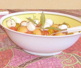 Salade tomate cerise - melon