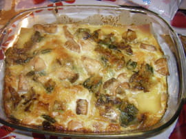 Lasagnes de saumon aux poireaux