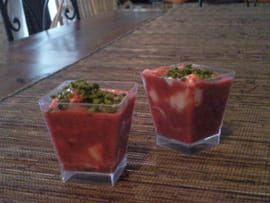 Mousse de framboise