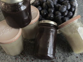 Marmelade de prunes et de brugnons blancs